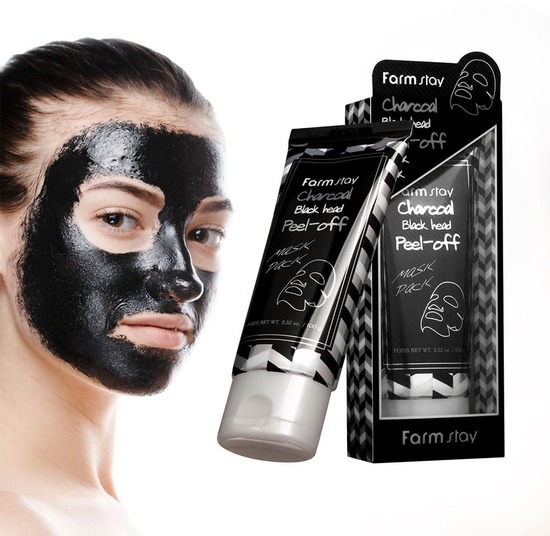       Charcoal Black Head Peel-off Mask Pack FarmStay (,  1)