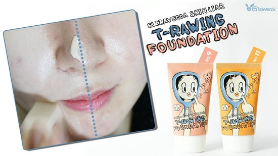   Skin Liar T-Rawing Foundation Elizavecca (,  4)