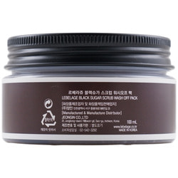       Black Sugar Scrub Wash Off Pack Lebelage.  2