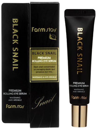           Black Snail Premium Rolling Eye Serum FarmStay (, FarmStay Black Snail Premium Rolling Eye Serum)