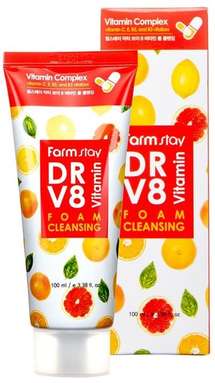       DR V8 Vitamin Foam Cleansing FarmStay
