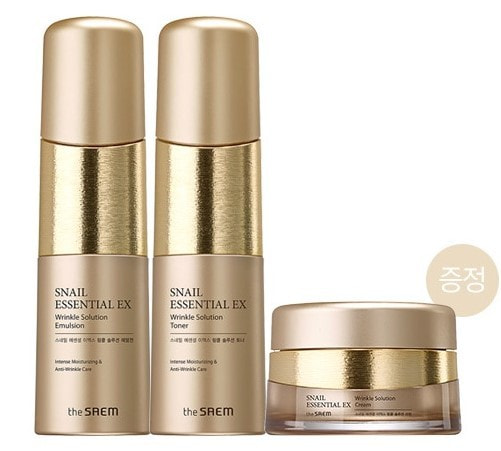    Snail Essential EX Wrinkle Solution Skin Care 2 Set The Saem