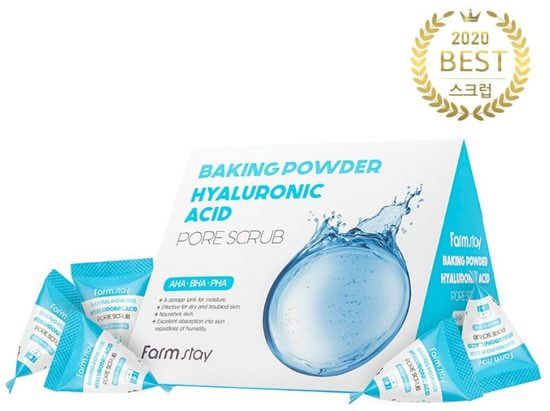         Hyaluronic Acid Baking Powder Pore Scrub FarmStay (,  FarmStay Hyaluronic Acid Baking Powder Pore Scrub)