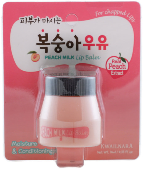    c   Kwailnara Peach Milk Lip Balm Welcos ()