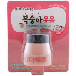    c   Kwailnara Peach Milk Lip Balm Welcos